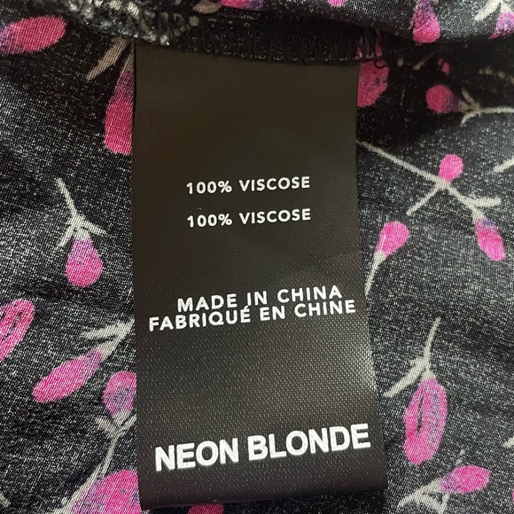 Neon Blonde Bardot Rosebud Ditsy Floral Babydoll Tie Strap Slip Dress Small Boho - Picture 10 of 13